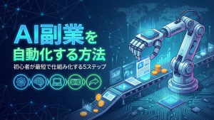 AI副業を自動化する方法 初心者向け5ステップ解説イメージ